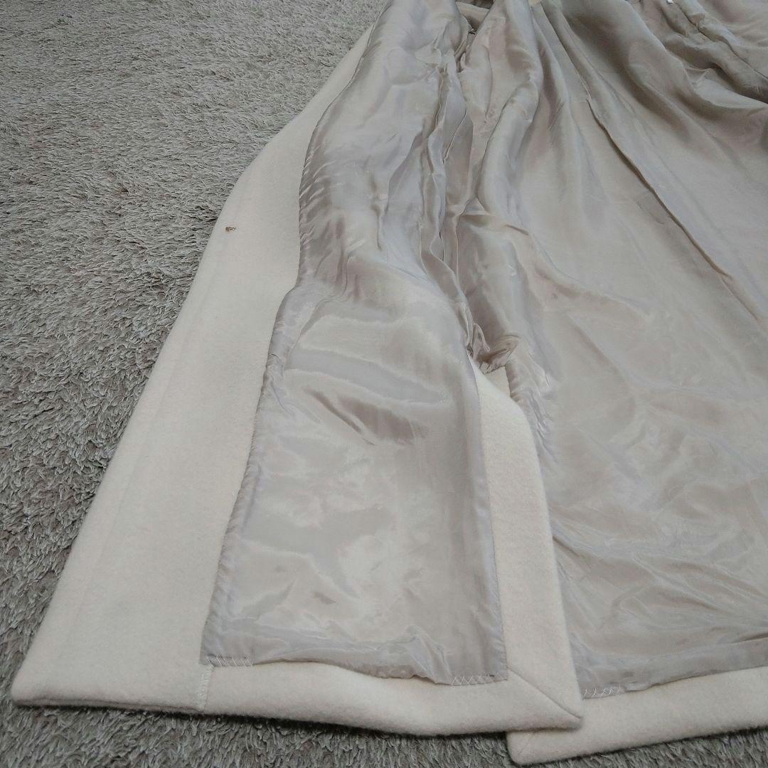 FRAY I.D MANTECO ノーカラーコート ウール ベルト付き ロング