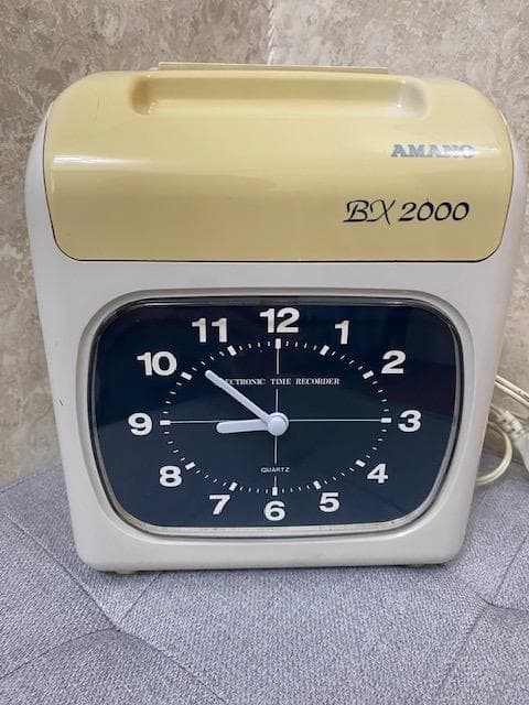 タイムレコーダー　アマノBX2000　タイムカード＆ラック付き！