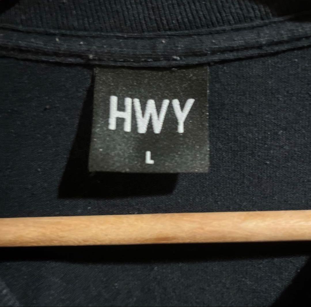 HWY ハイウェイ フレイムプリント ロンT Tシャツ 長袖 L カットソー