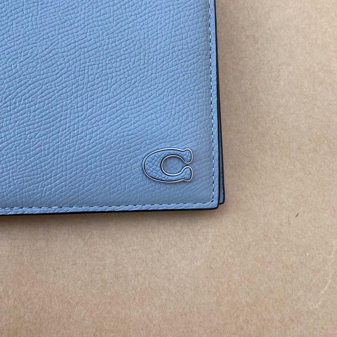 折り財布＋Lジップ財布　グレーブルー　２点セット