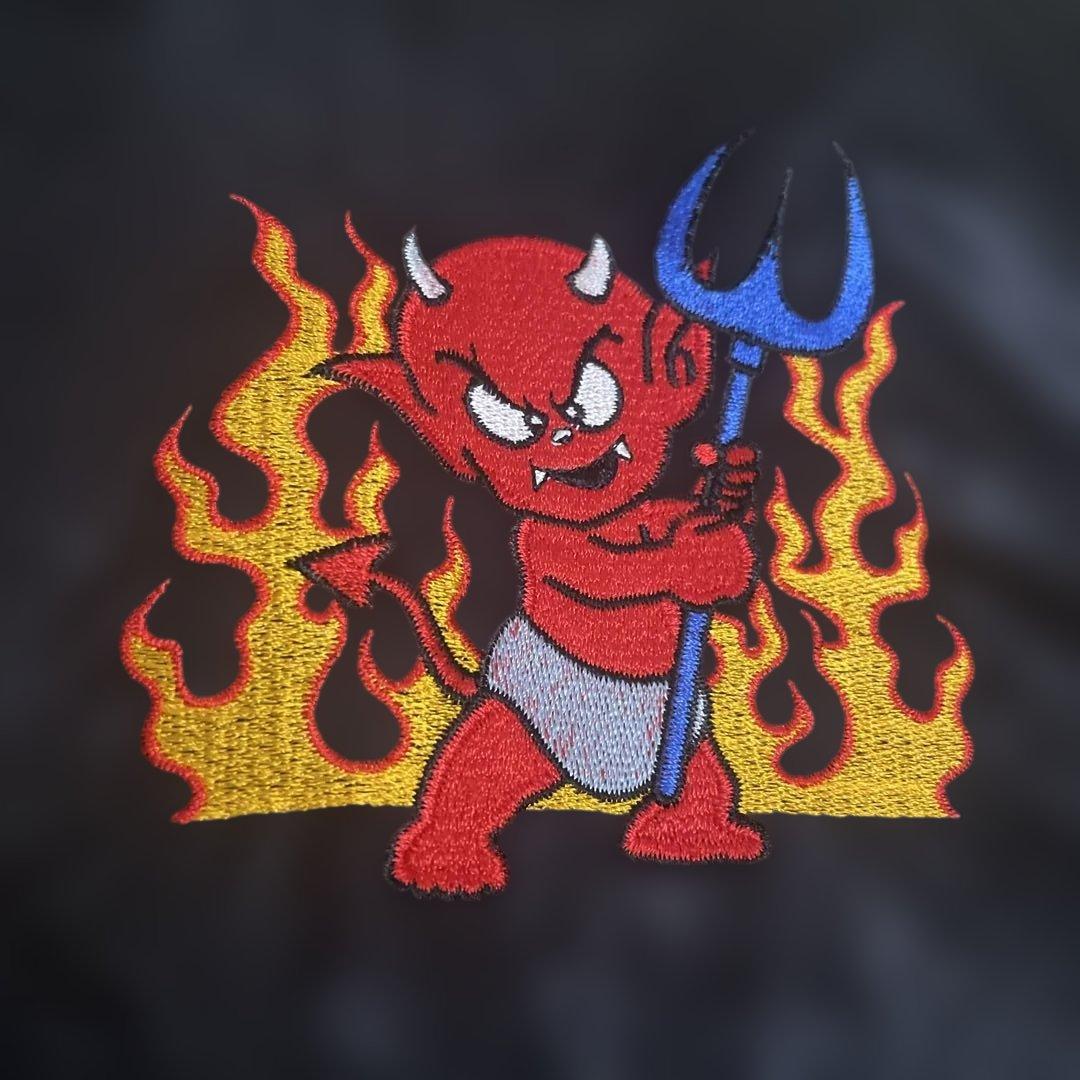 日本製　RED DEVILS サテンジャケット　スカジャン　ベトジャン