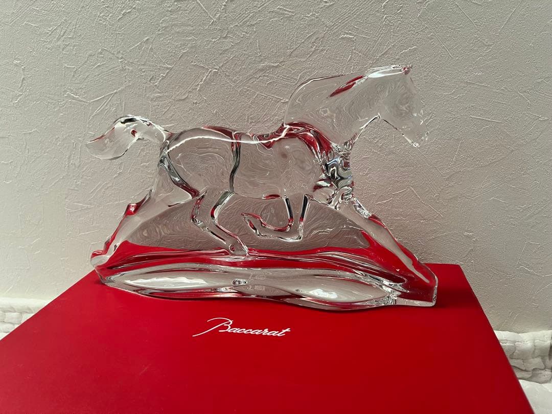 【翌日発送】極希少 特大 Baccarat バカラ ホース 約30cm 3kg