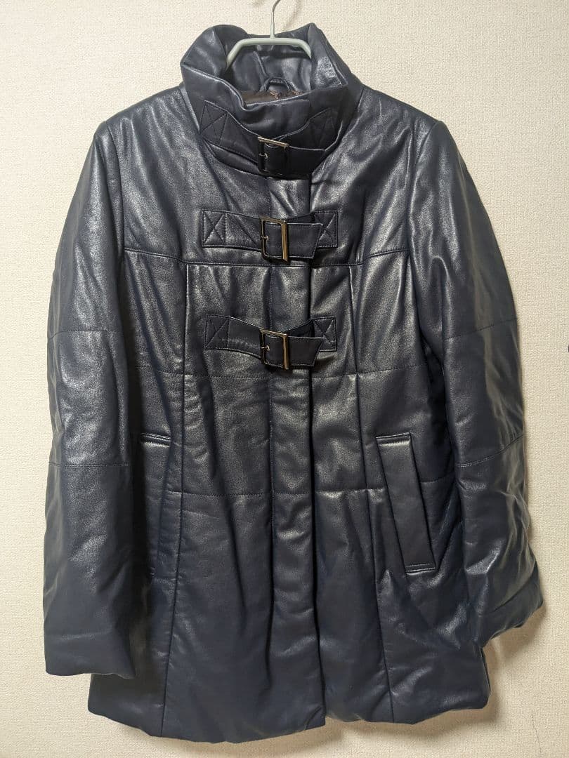 レザーコート　バルマン　BALMAIN　9号　ダウンコート　ピエール・バルマン