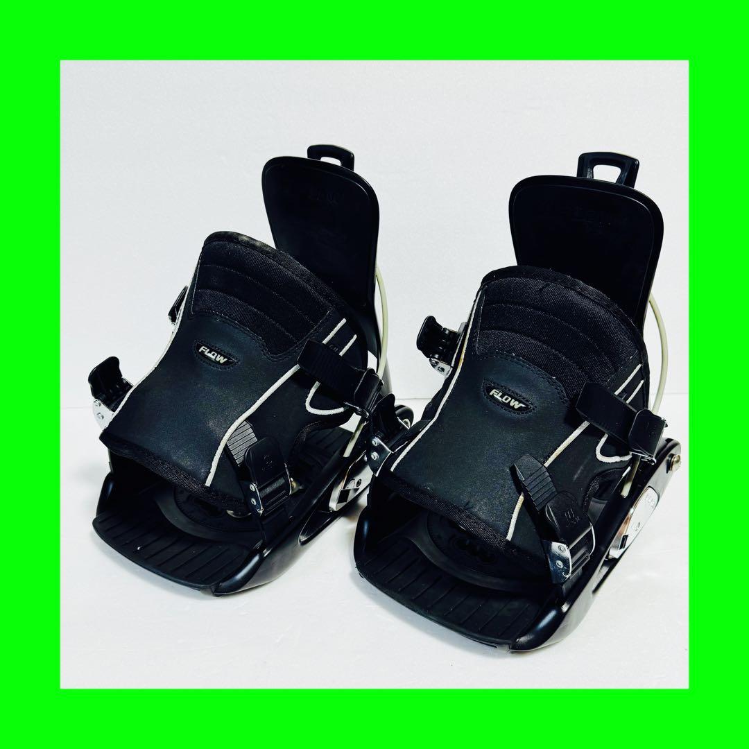 mサイズ　Flow スノーボード ビンディング ブラック黒色ワンタッチクイック