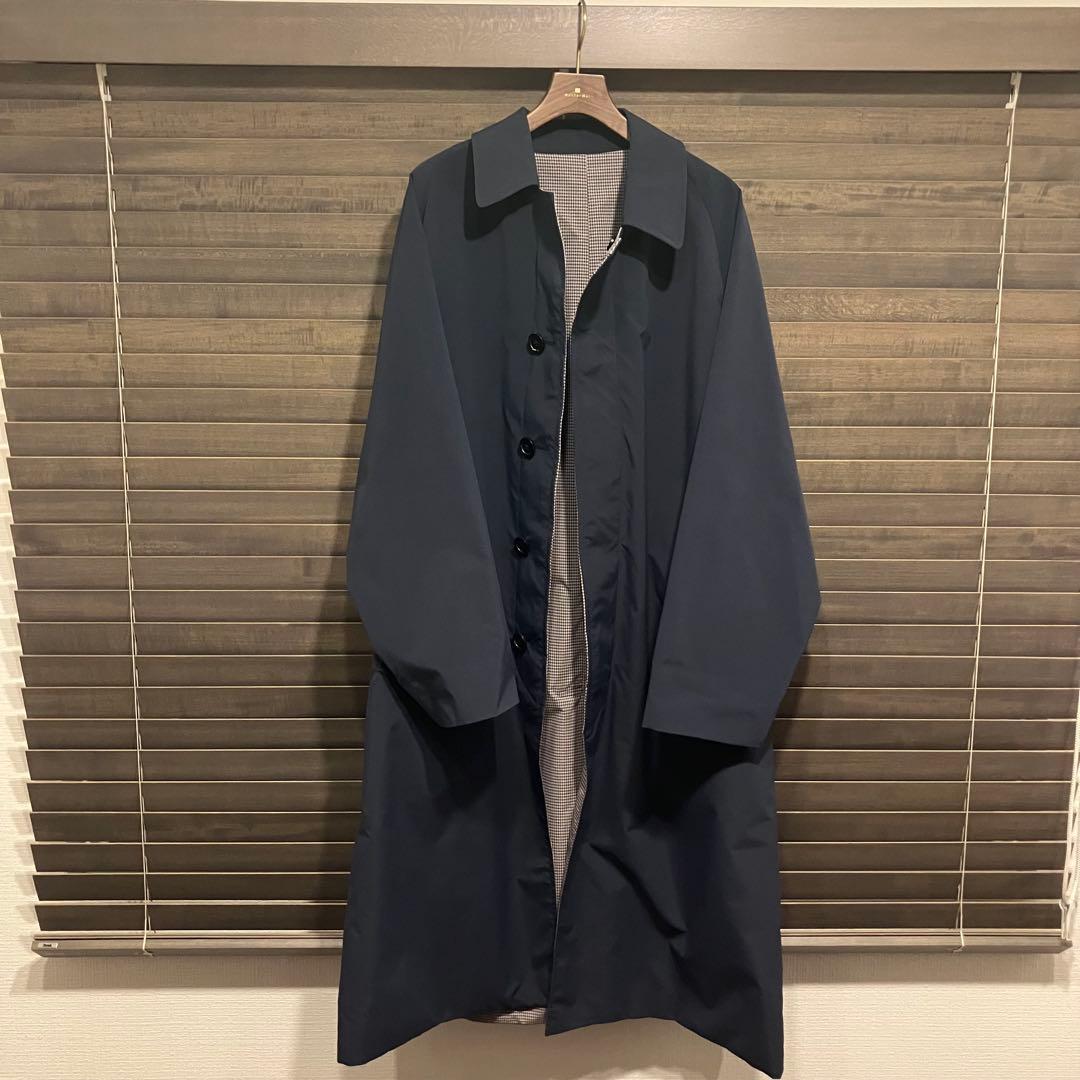 TOMORROWLAND ネイビー ステンカラーコート Mサイズ　リバーシブル