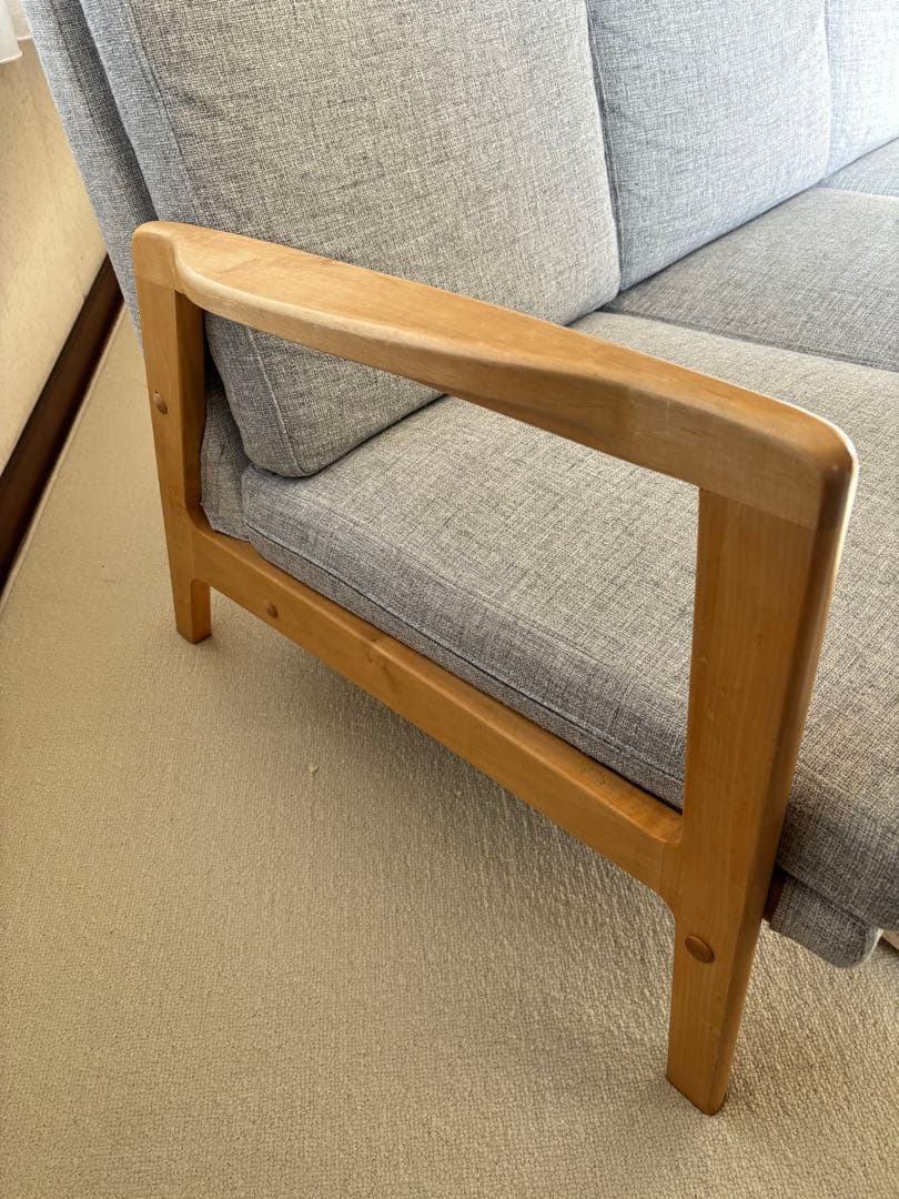 最終お値下げ！！美品　3人掛けソファ　モモナチュラル　即購入OK