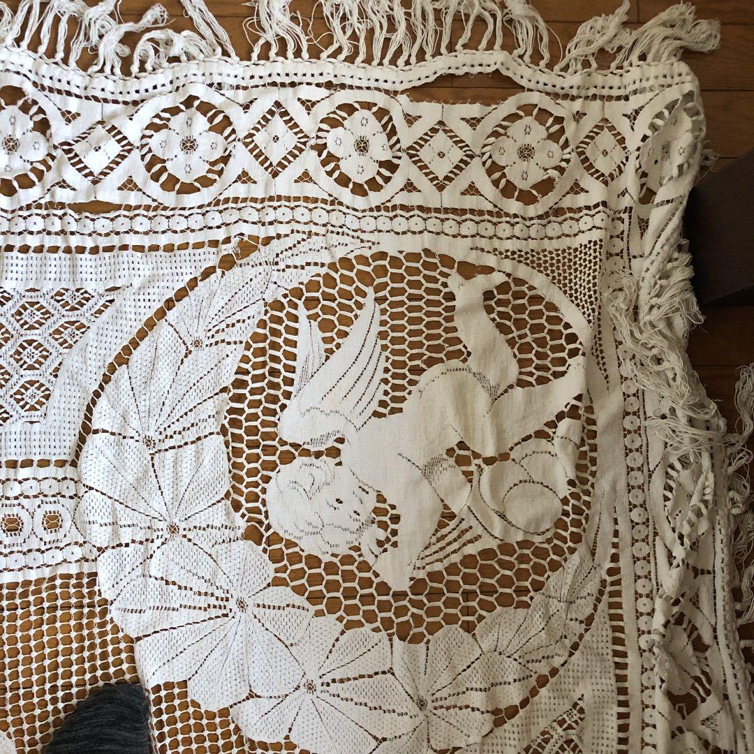 アンティーク　ベッドカバー