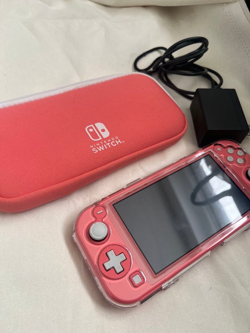 Nintendo Switch Lite 本体 ピンク 充電器・ケース付き