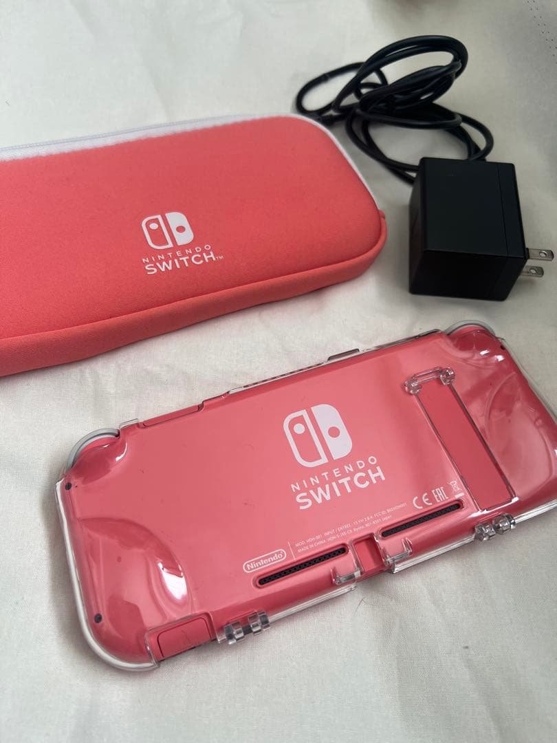 Nintendo Switch Lite 本体 ピンク 充電器・ケース付き