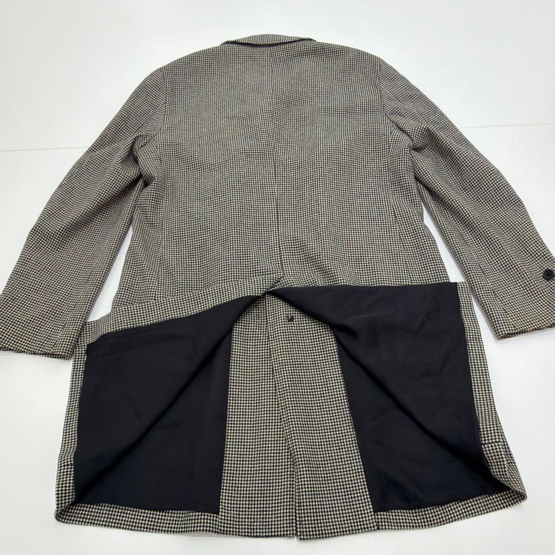 【美品】ポールスミスロンドン ウールコート XL チェック柄 ストライプ