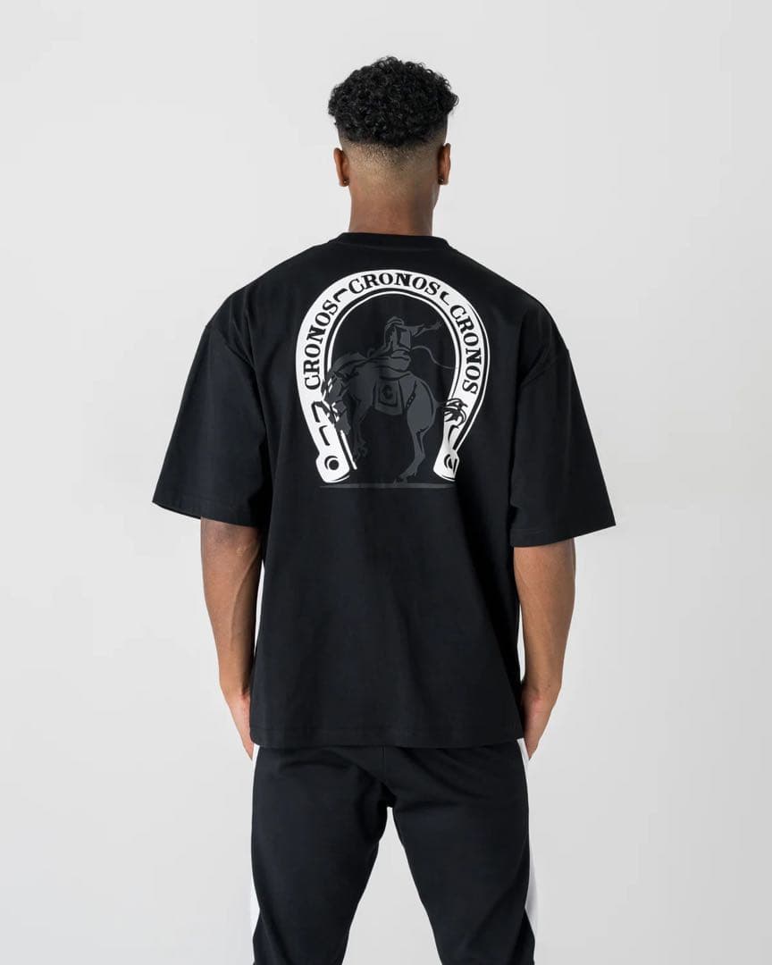 CRONOS クロノス Tシャツ ブラック XL HORSE SPIRIT