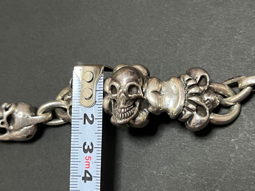 ガボールtype☆スカルブレスレット☆美品シルバー925