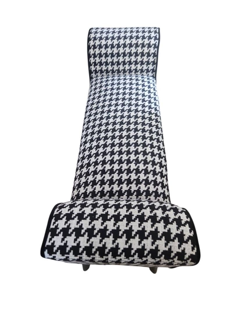 【美品】ベンチスツール(千鳥柄)　ベンチソファ　玄関椅子　おしゃれ　可愛い