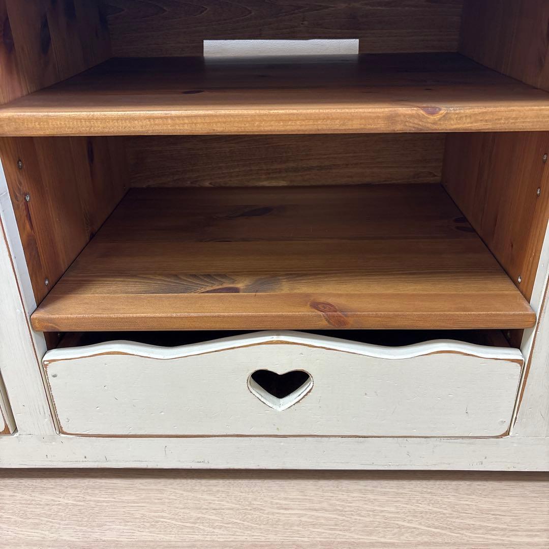 【カントリー家具】パイン材テレビボード(フレンチカントリー)