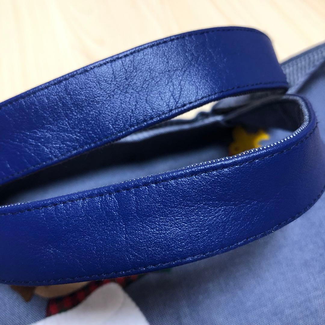 超美品　ファミリア　デニムバッグ　廃盤　レッスンバッグ