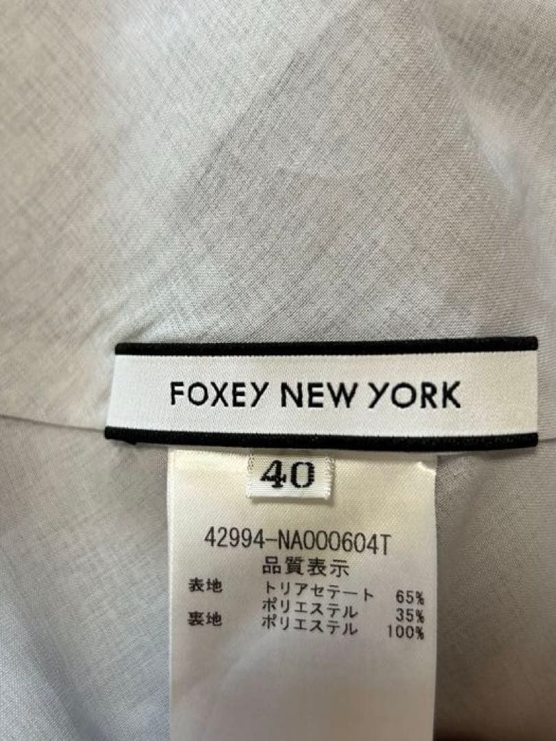 フォクシーニューヨーク　ブルーAライン ワンピース