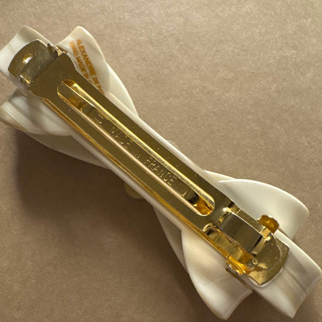 ALEXANDRE DE PARIS ホワイトヘアピン