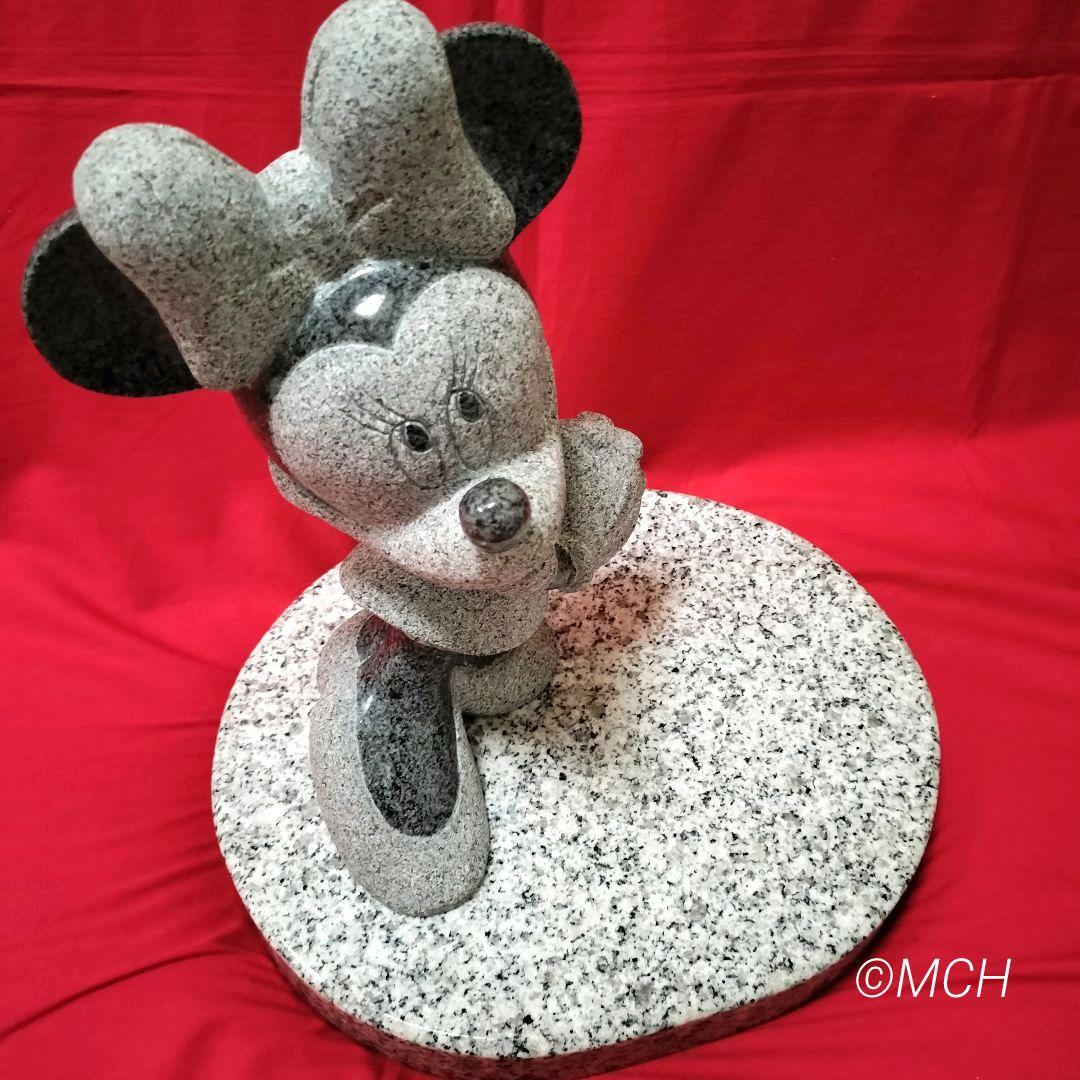 ディズニー ミニーマウス TAKAO スタチュー 御影石 石像 置物