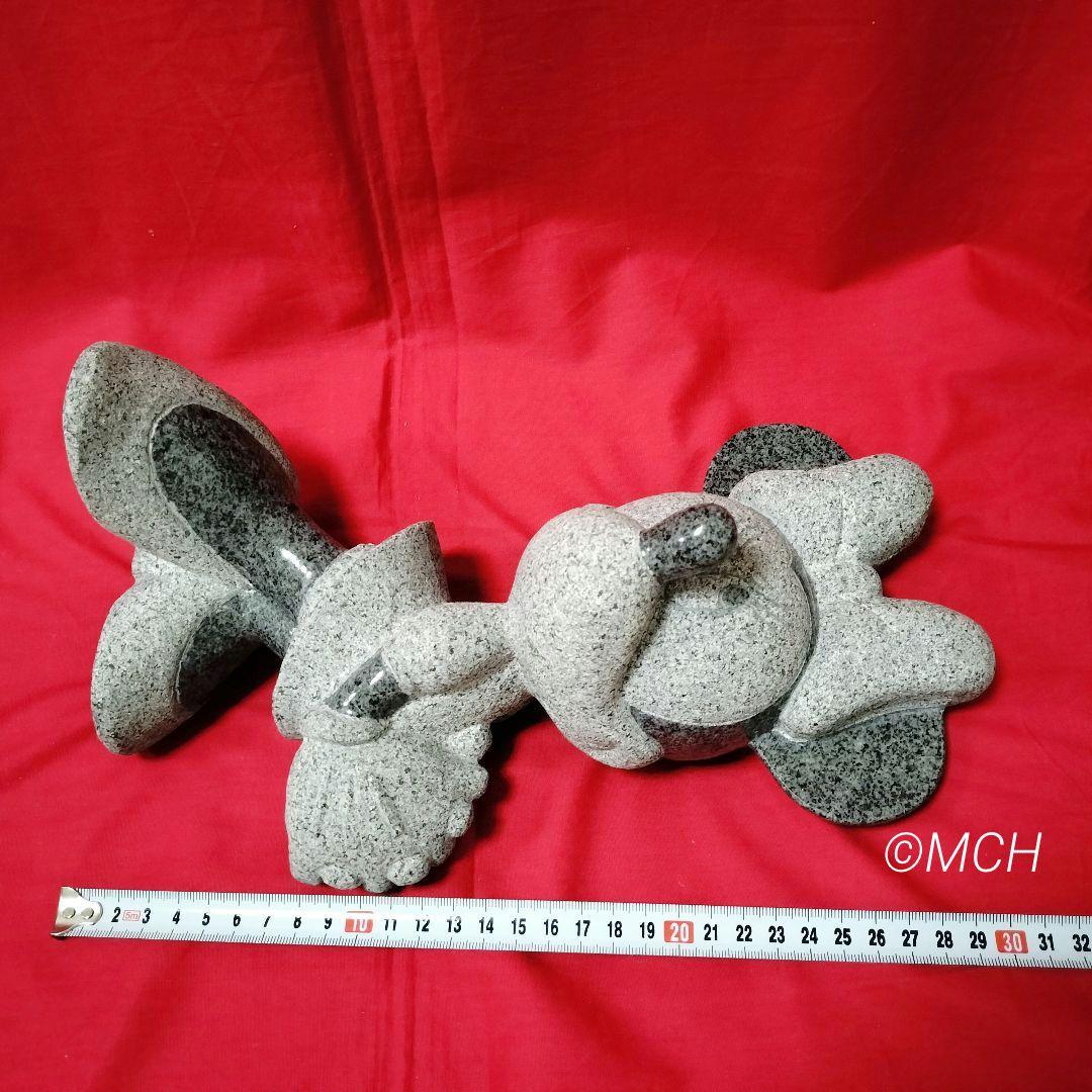 ディズニー ミニーマウス TAKAO スタチュー 御影石 石像 置物