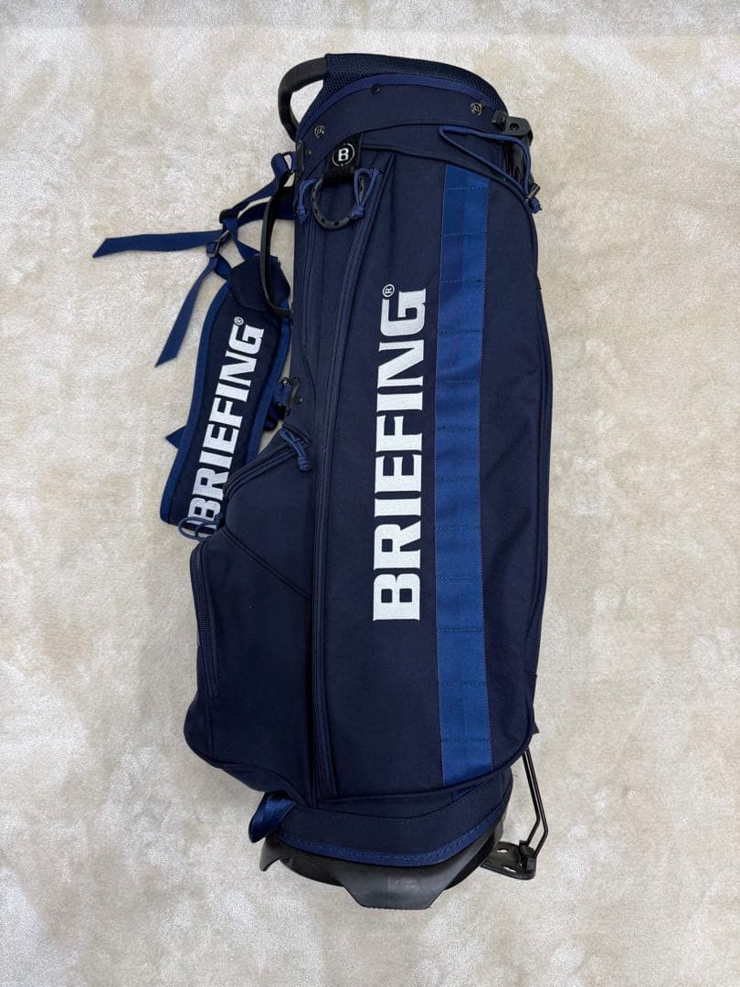 ゴルフBRIEFING CR-4キャディバッグ軽量スタンド式ネイビー