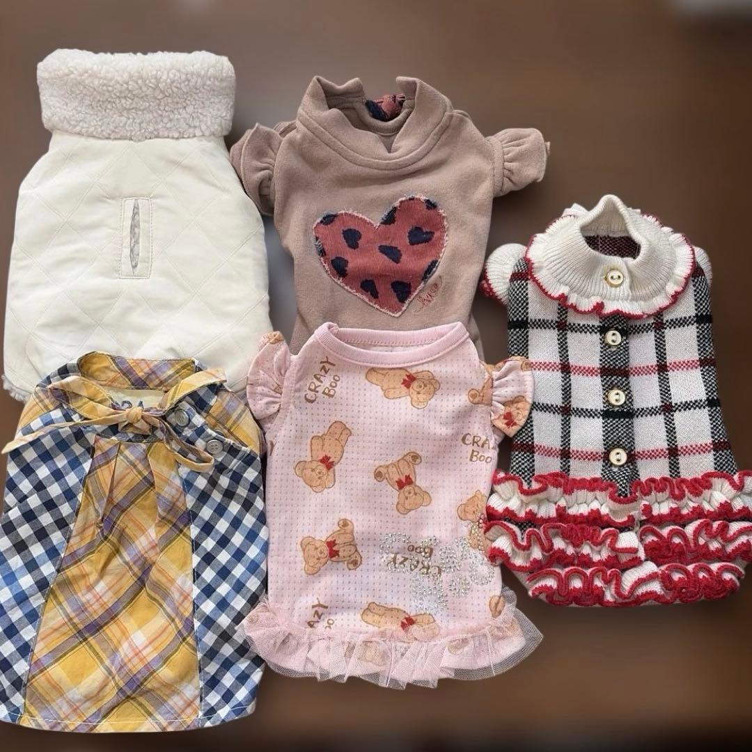 犬服まとめ売り XSサイズ相当 5着セット