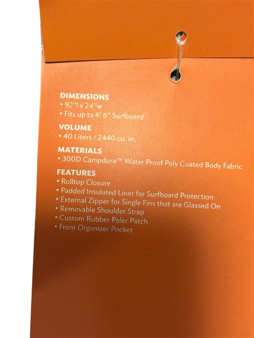 【新品未使用】POLER サーフボードバッグ