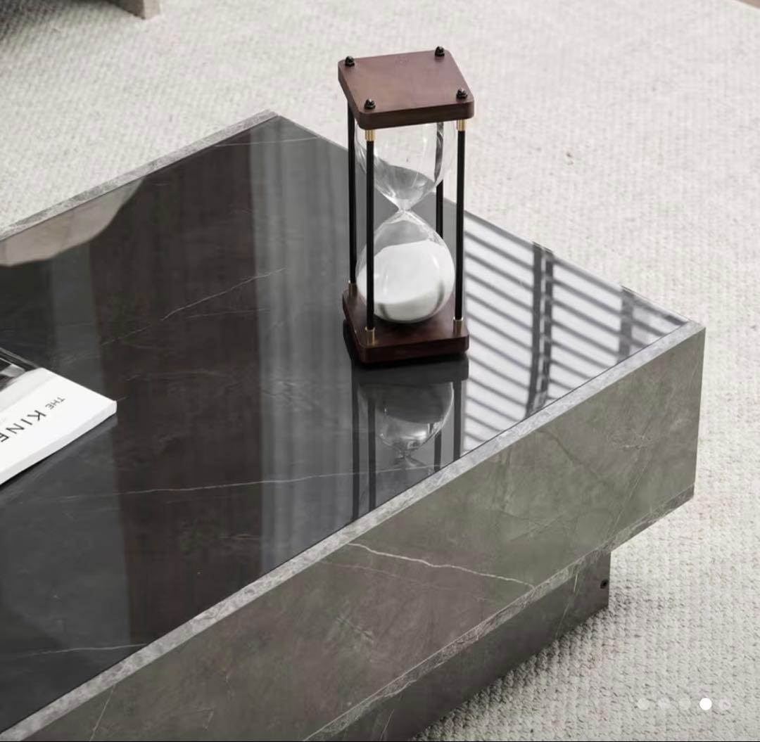 送料込 美品 NINGMEI ブラック センターテーブル 引き出し付き