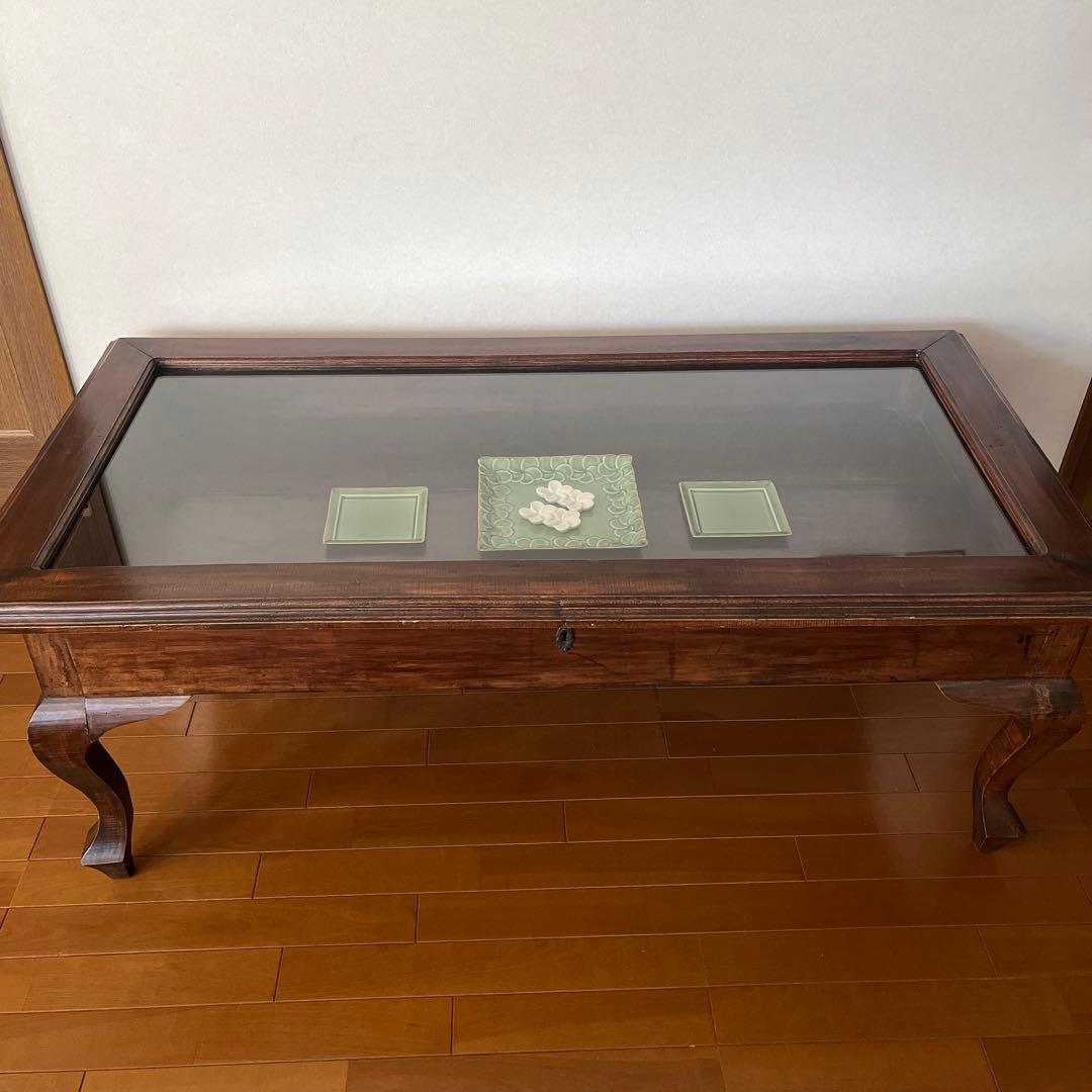 特価❣️ 無垢材　天然木　アジアン　コレクションテーブル　アンティーク