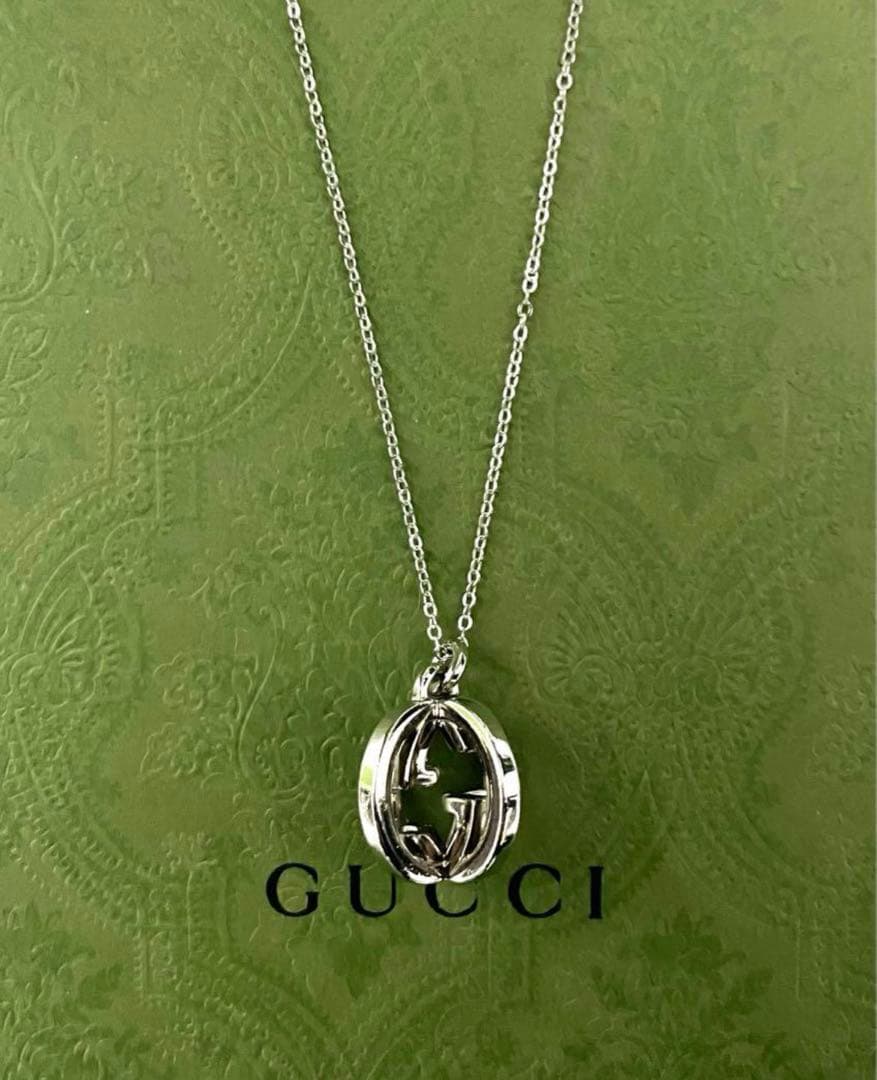 ✨極美品✨ GUCCI GGロゴ チャームネックレス【確実正規品】