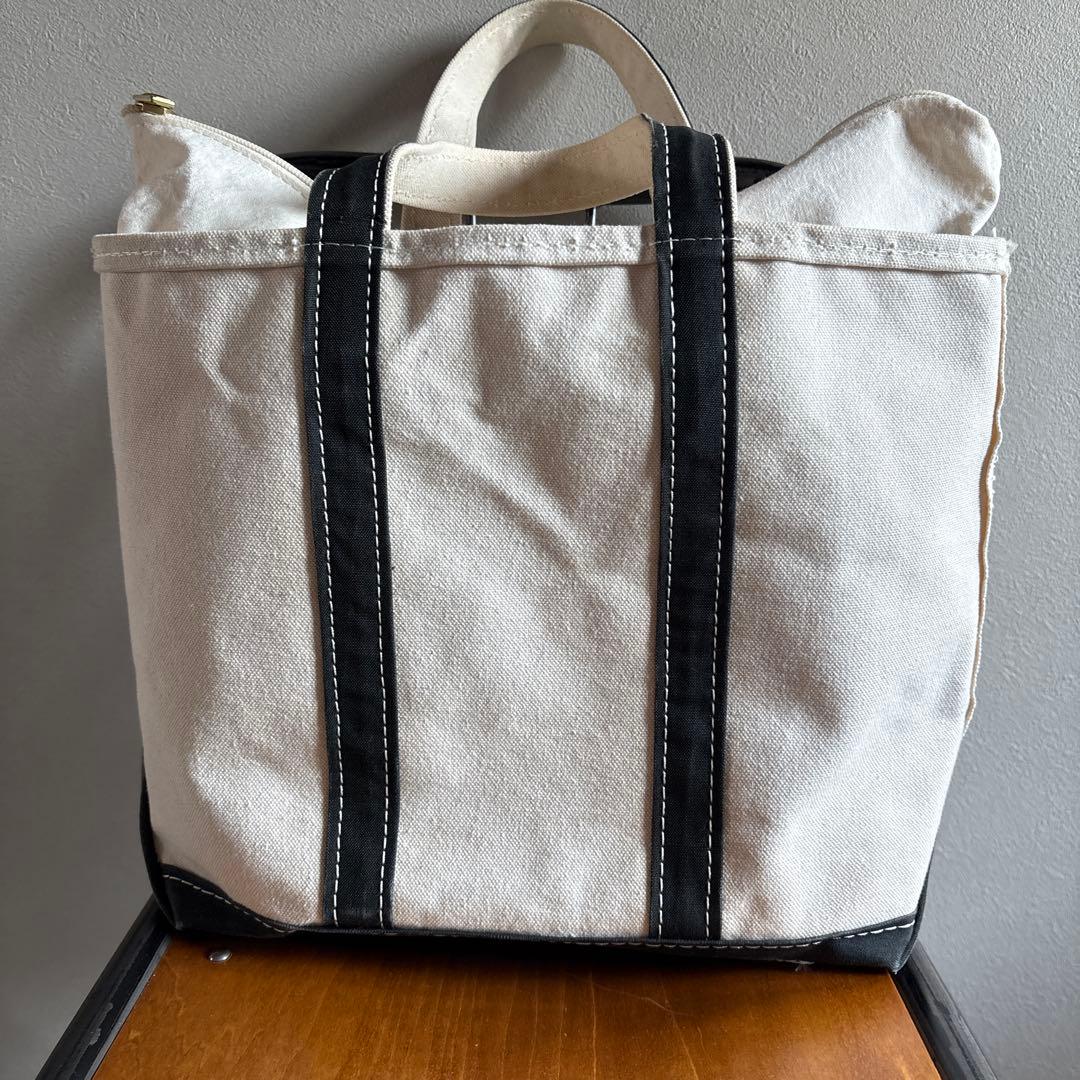 ネ*ミ様 エルエルビーン　レア！ブラック！トートバッグ ジップトップ 黒　80s