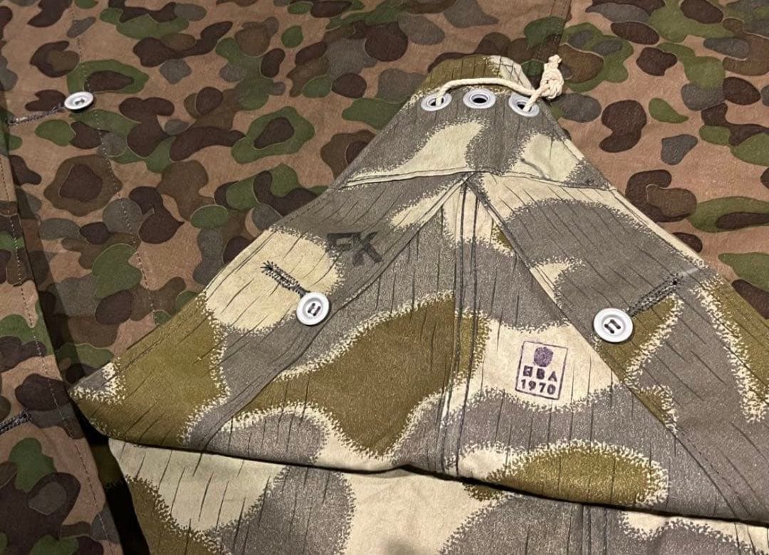 4枚フルセット オーストリア軍幕 タープ テント ツェルトバーン ポンチョ 実物