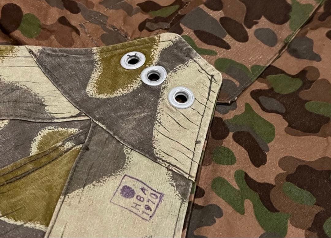 4枚フルセット オーストリア軍幕 タープ テント ツェルトバーン ポンチョ 実物