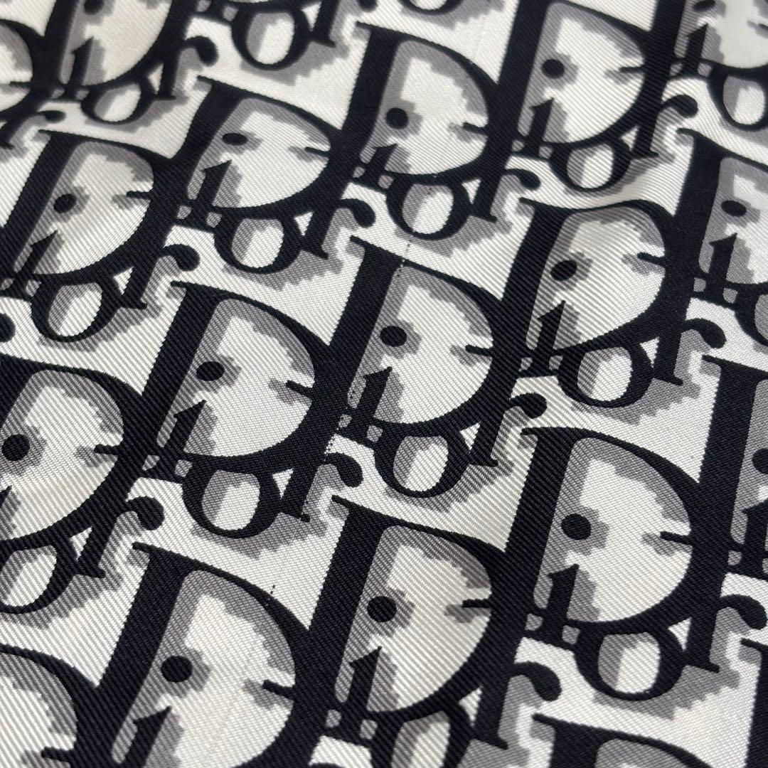 Christian Diorディオール トロッター柄 シルク スカーフ ブラック