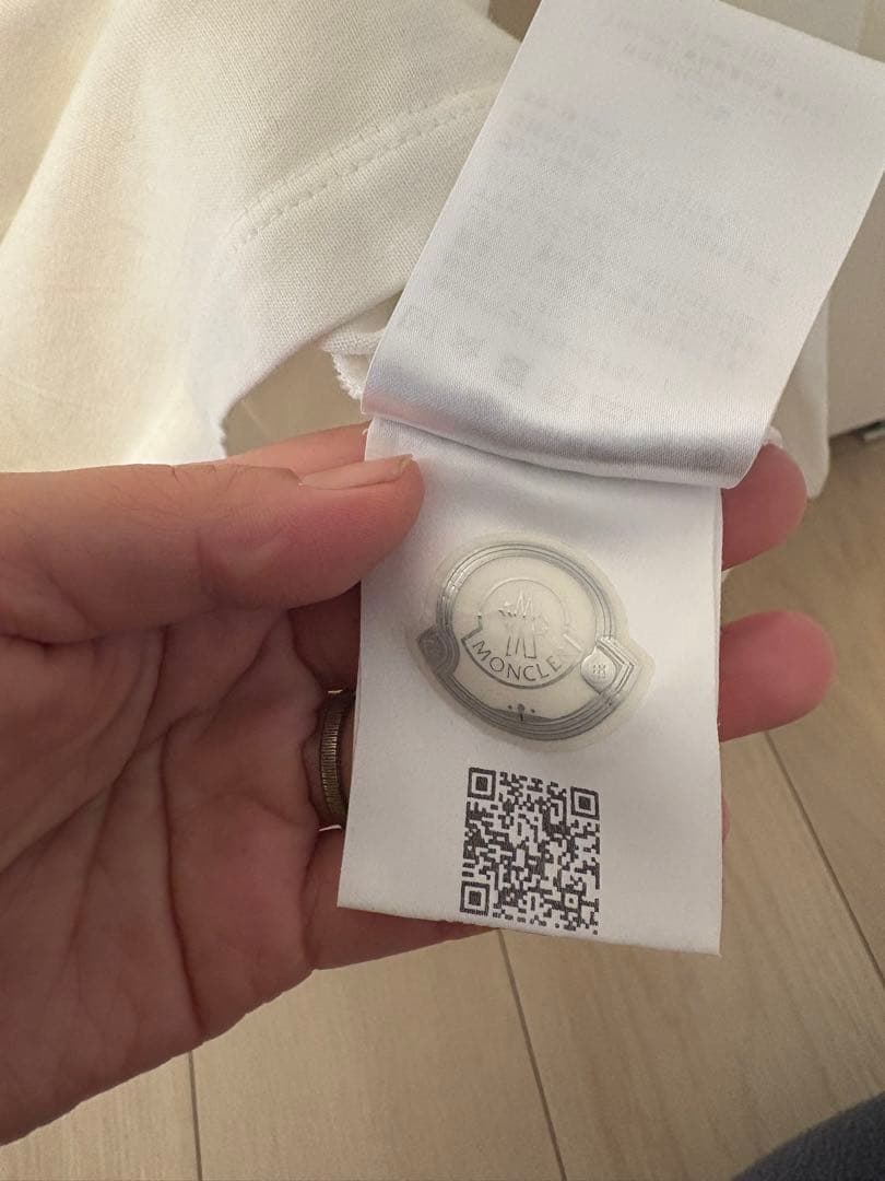 MONCLER モンクレール ロゴ刺繍プリント クルーネック 長袖カットソー L