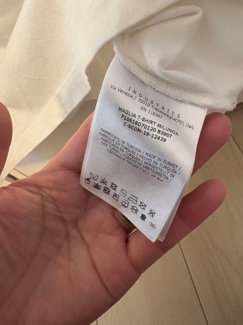 MONCLER モンクレール ロゴ刺繍プリント クルーネック 長袖カットソー L