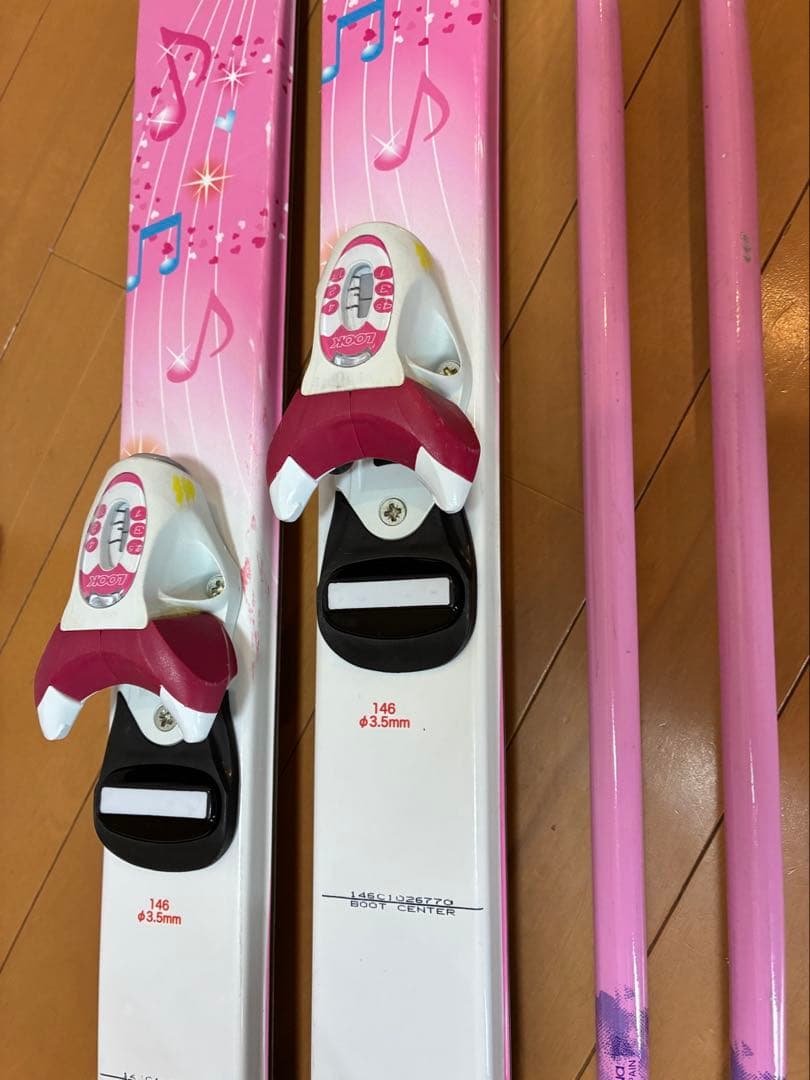美品 スキーセット 板146cm 靴24cm身長140〜160cm用