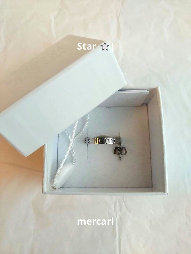 【新品・未使用】MaisonMargiela CircleNumberロゴピアス