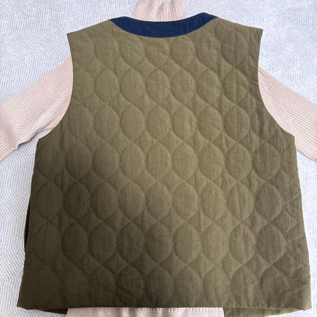 期間限定パラスパレス　スタナータッサーキルティングベスト　カーキ　2023