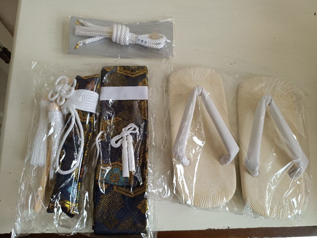 白地に鷹が格好良い☆七五三男の子５歳着物セット