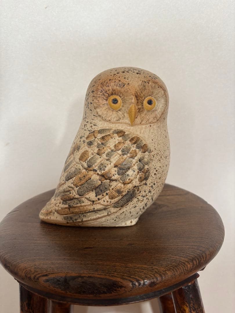 美品リサラーソン　ふくろう　置物