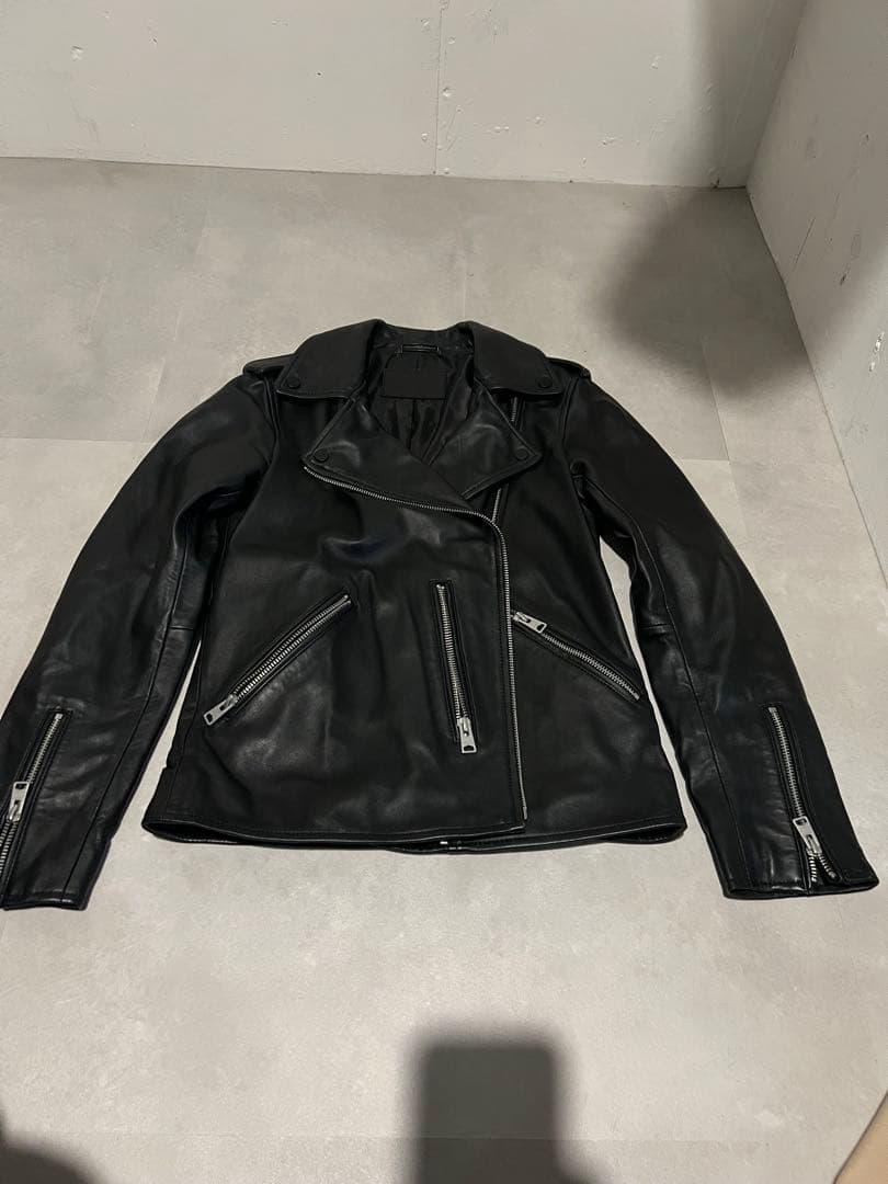 ALLSAINTS 黒 レザーライダースジャケット UK8