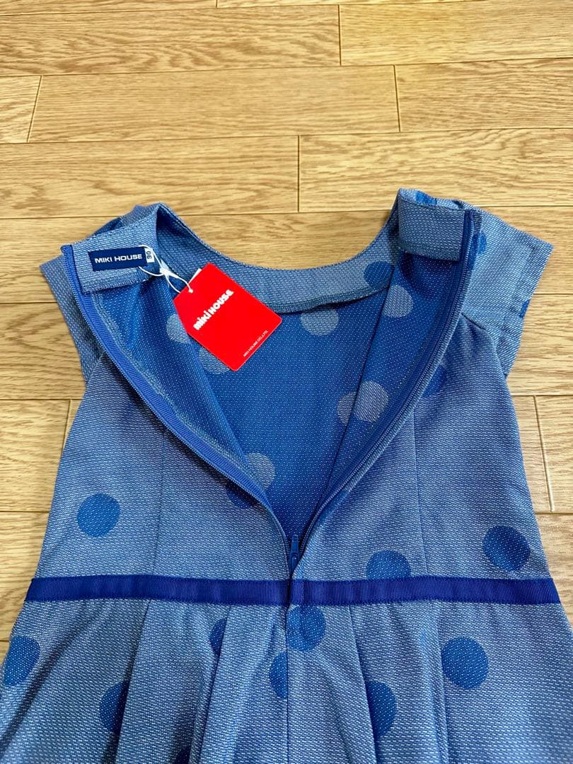 MIKI HOUSE 水玉模様 ワンピース 90