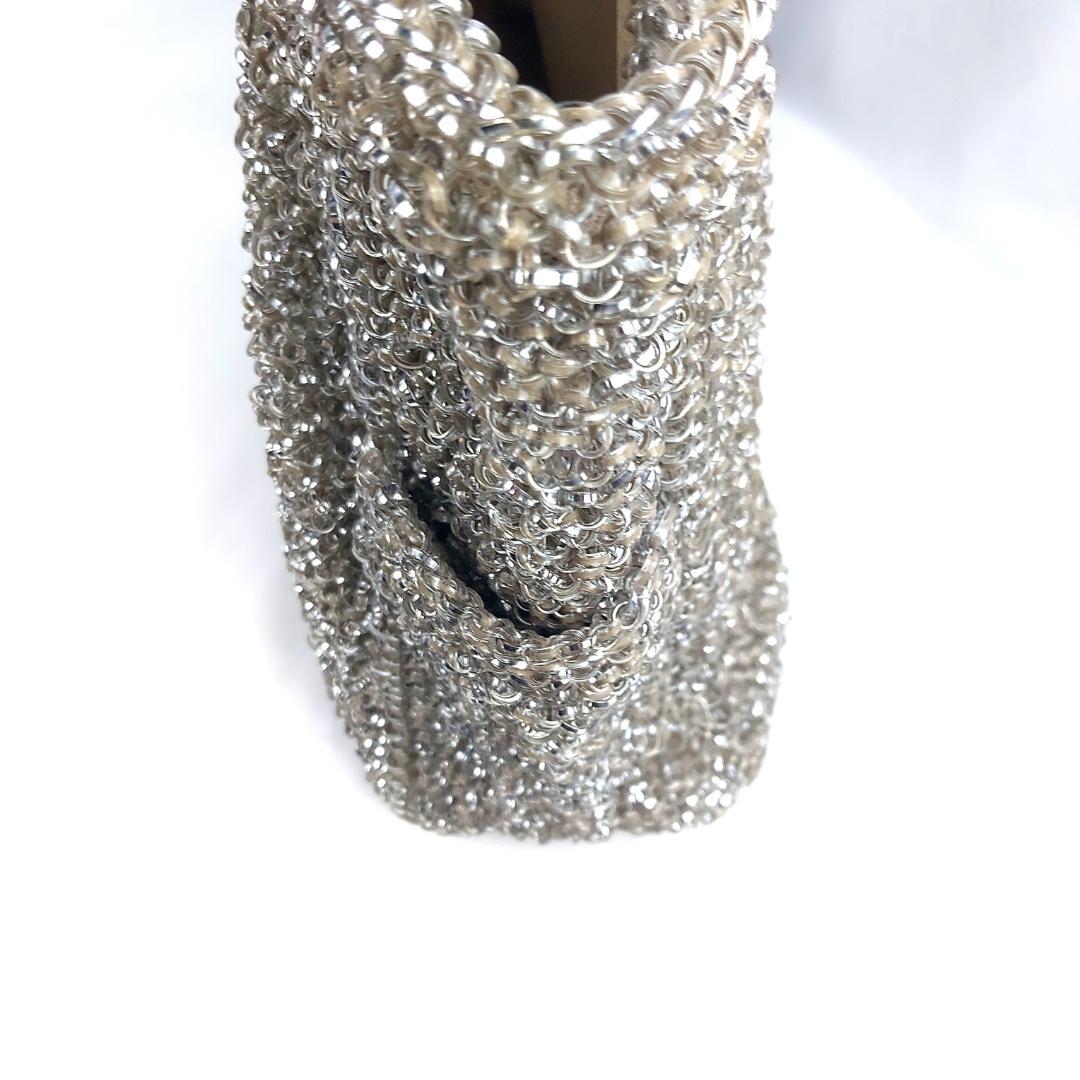 ANTEPRIMA アンテプリマ ラージ カーキシルバー ワイヤーバッグ A4可