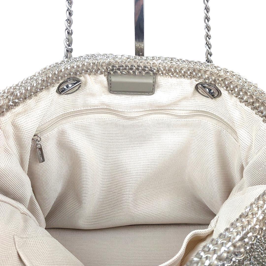 ANTEPRIMA アンテプリマ ラージ カーキシルバー ワイヤーバッグ A4可