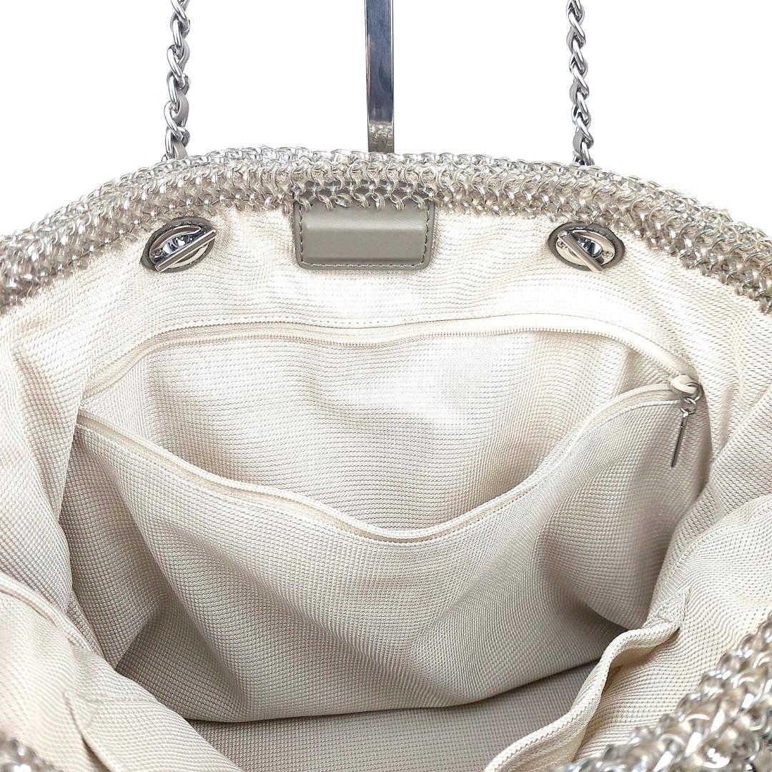 ANTEPRIMA アンテプリマ ラージ カーキシルバー ワイヤーバッグ A4可