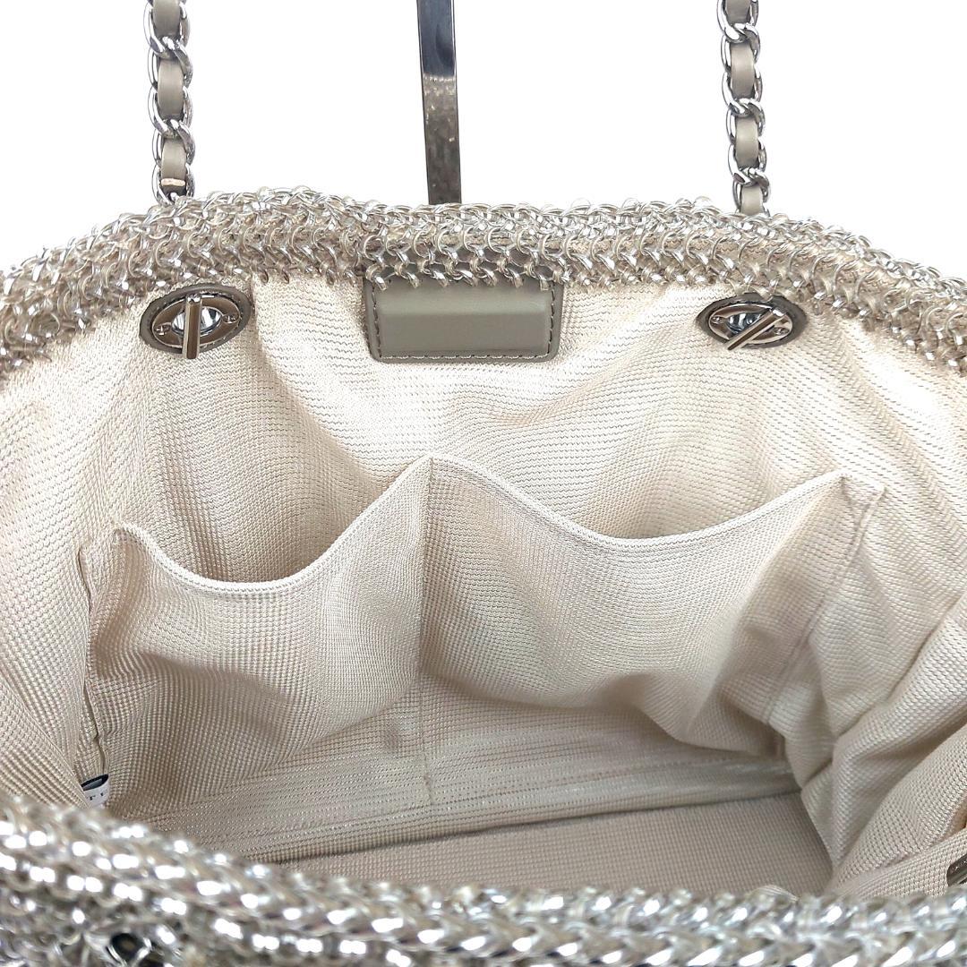 ANTEPRIMA アンテプリマ ラージ カーキシルバー ワイヤーバッグ A4可