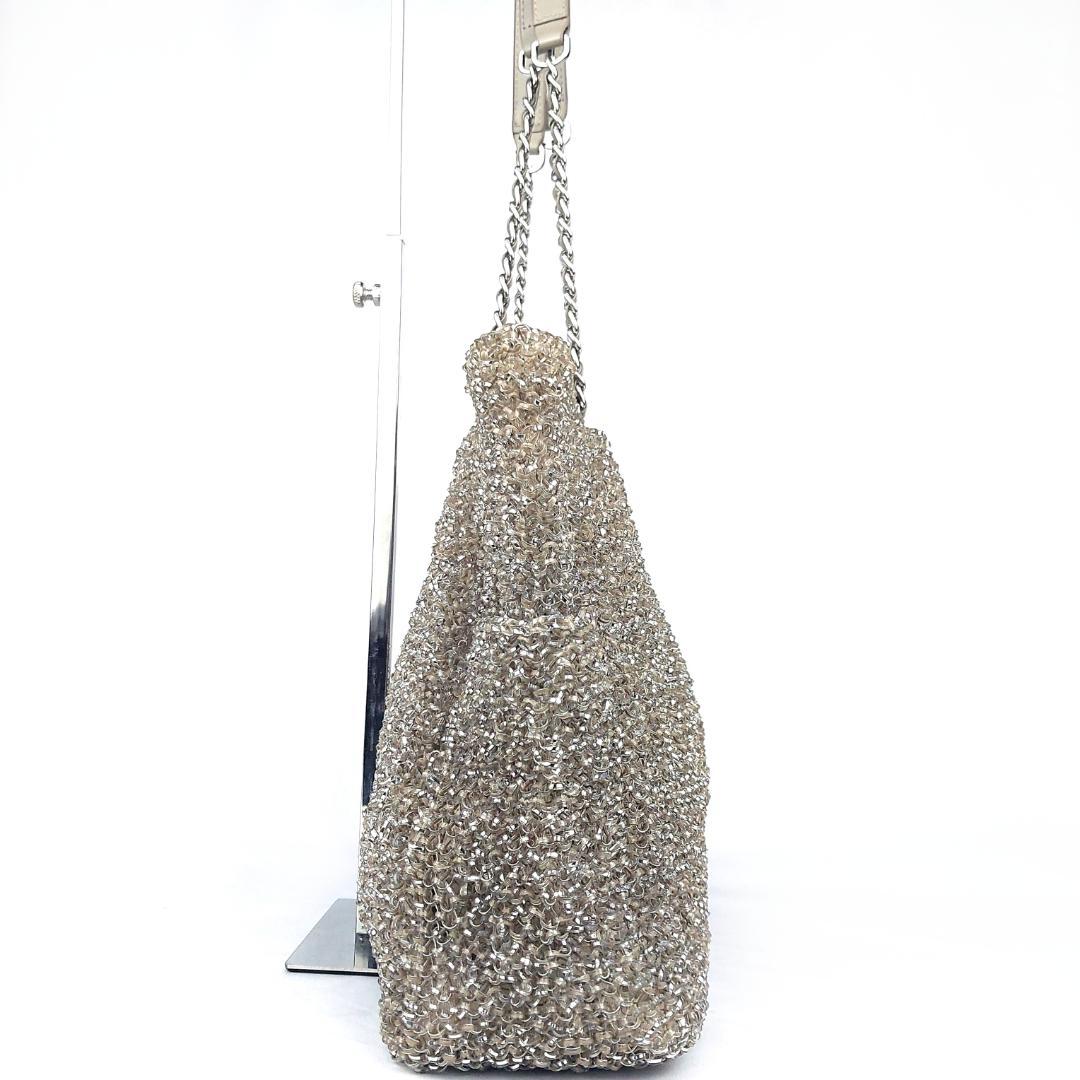 ANTEPRIMA アンテプリマ ラージ カーキシルバー ワイヤーバッグ A4可