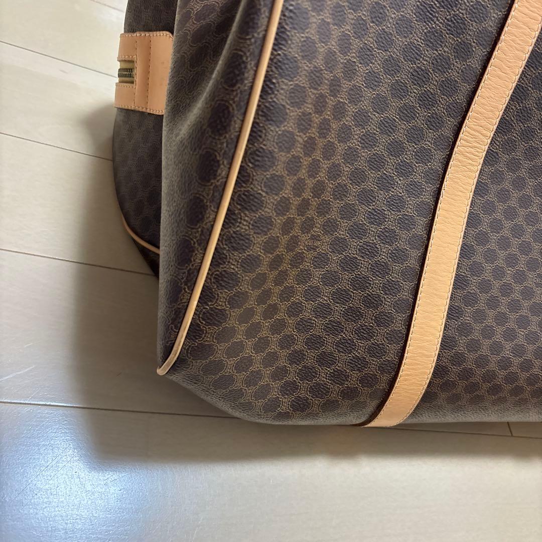 セリーヌ ボストンバッグ マカダム トリオンフ 南京錠・鍵付き旅行大容量