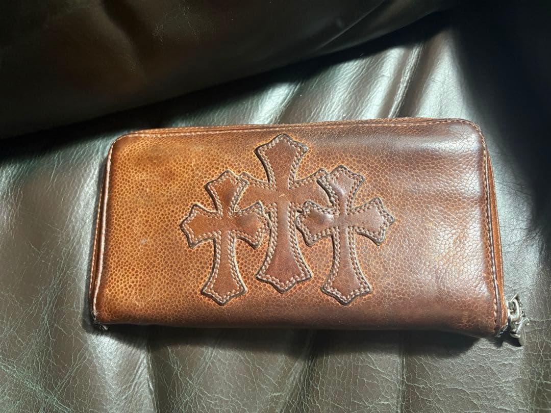 値下げ交渉可‼️クロムハーツ クロスパッチ 長財布