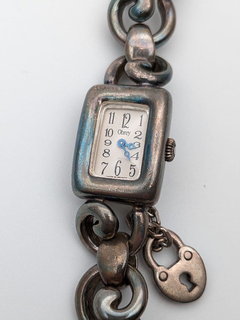 稼働品 Obrey オブレイ 銀無垢 シルバー SILVER ハンドメイド 純銀